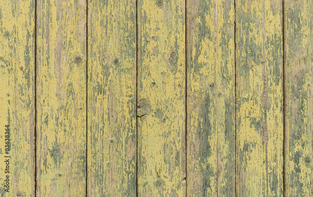Old wooden wall background color yellow-green Old wooden wall background color yellow-green