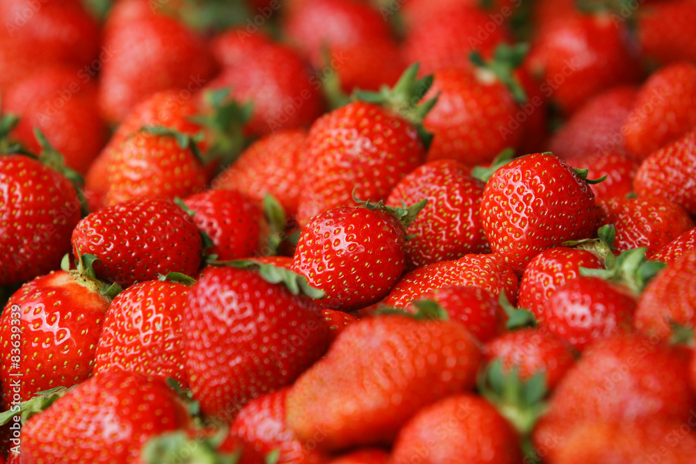 Many Tasty Juicy Strawberry Close Up Many Tasty Juicy Strawberry Close Up