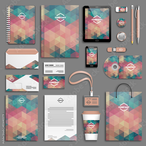 Corporate identity template set