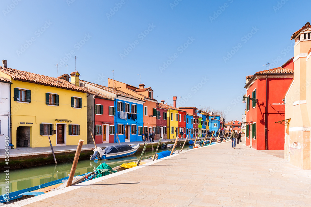 Ile de Burano à Venise, Italie