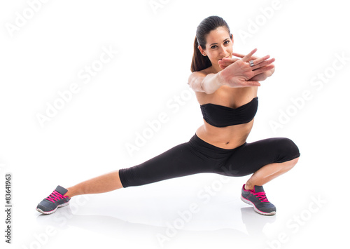 Sport woman stretching © luismolinero