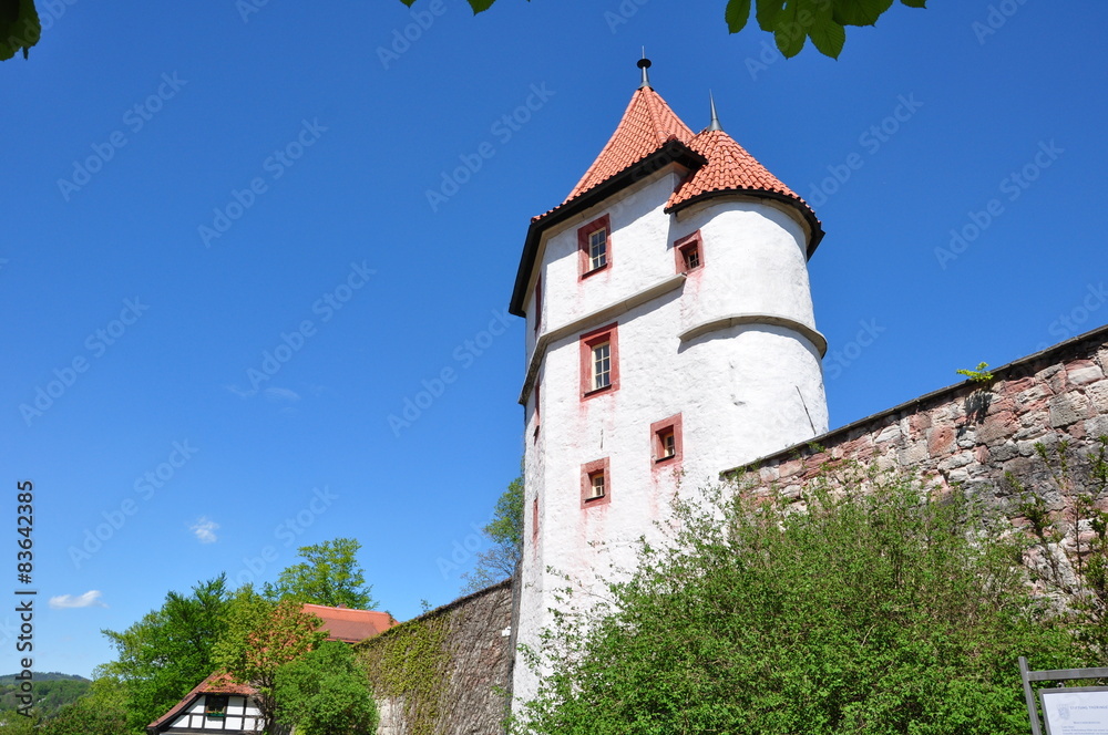 Turm an der Stadtmauer in Schmalkalden