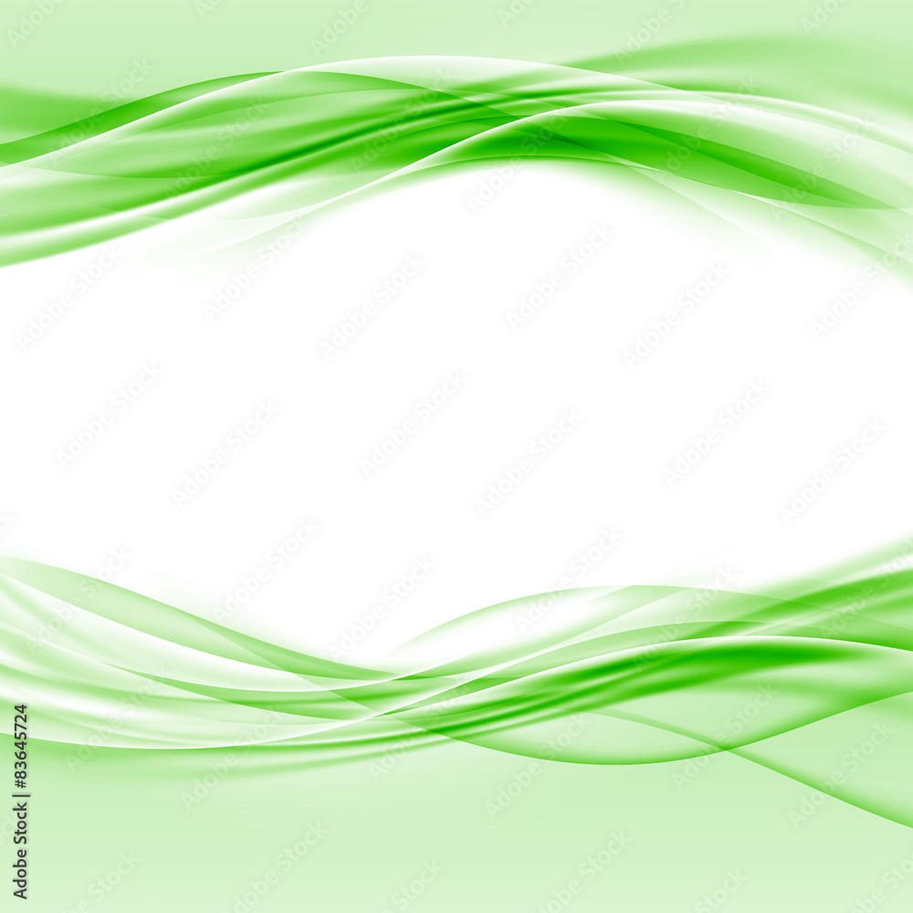 Green smooth swoosh eco border abstract layout Green smooth swoosh eco border abstract layout