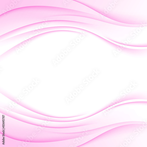 Soft pink border abstract transparent wave background