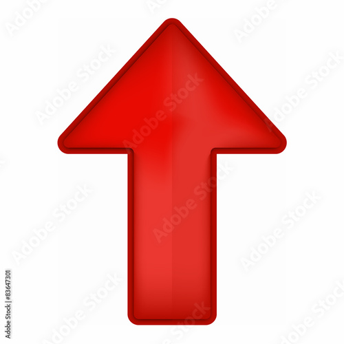 Red arrow. Vector