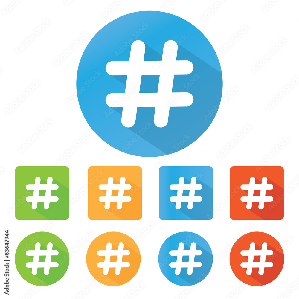 Obraz premium Hashtag icon