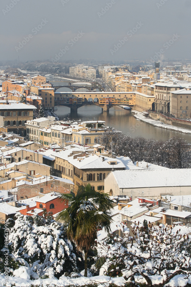 Firenze sotto la neve.
