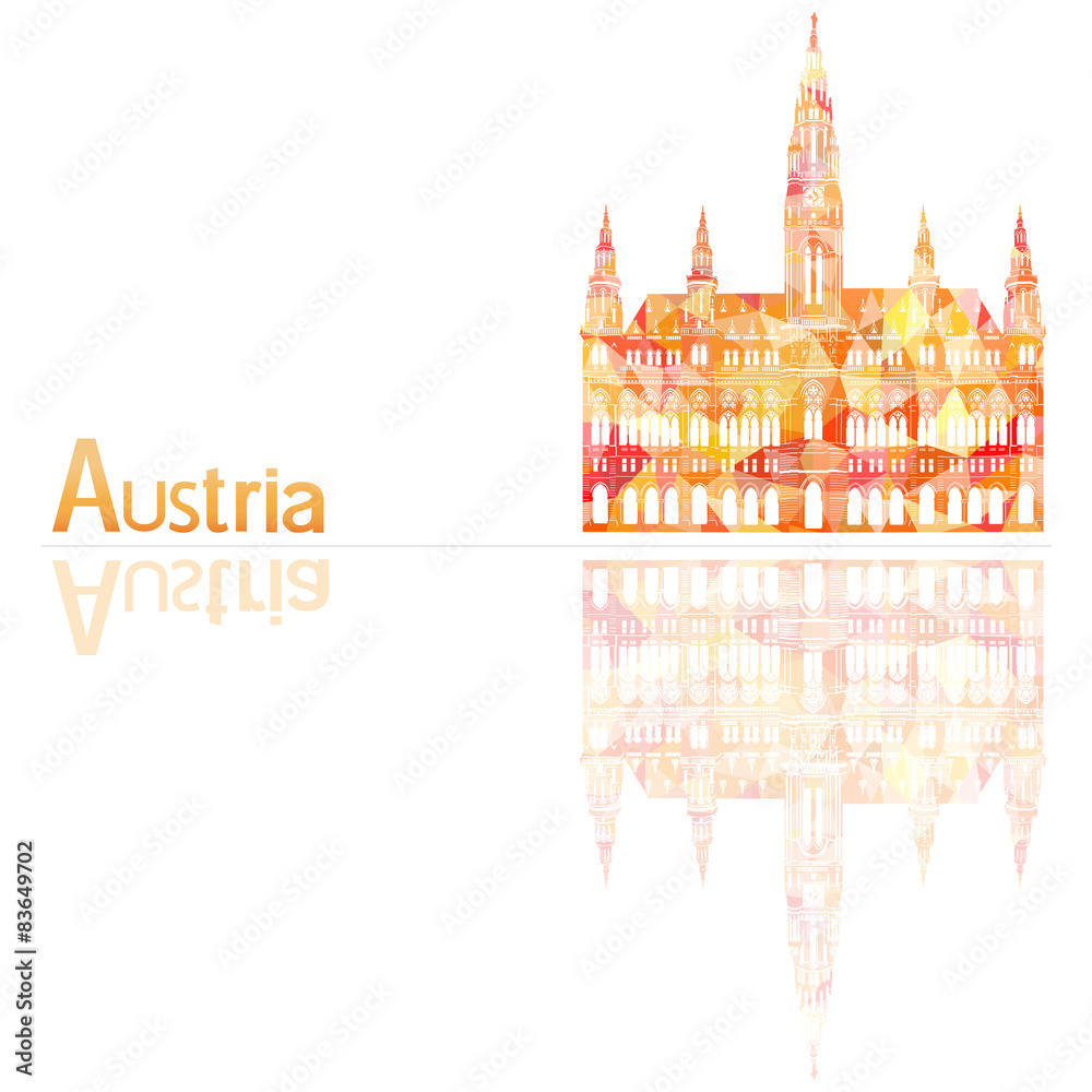a symbol of Austria, vector illustration