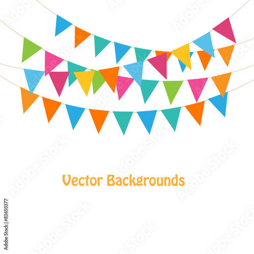 Bunting and garlands