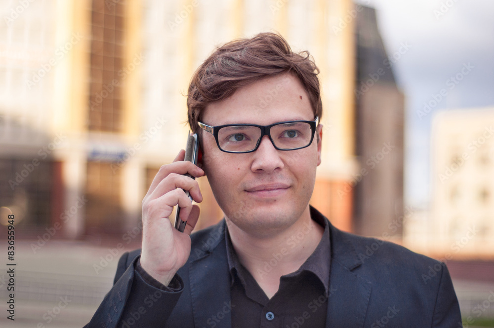 man talking on the phone