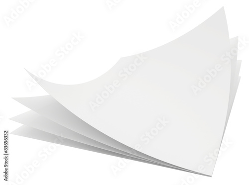 white sheets of paper