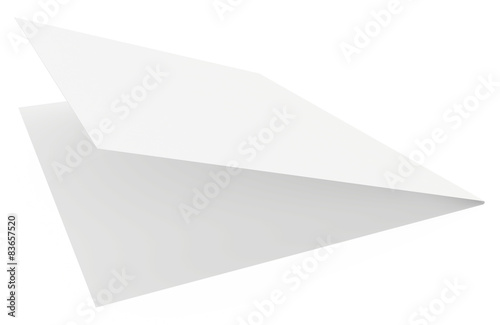 Free Download Realistic 3D rendering folded sheet of paper - GFXLoad