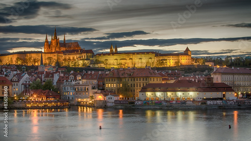Old Town of Prague (Czech Republic) in the sunset