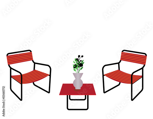 Table and chairs