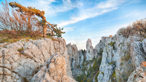 Amazing cliffs of Crimea, Ukraine photo