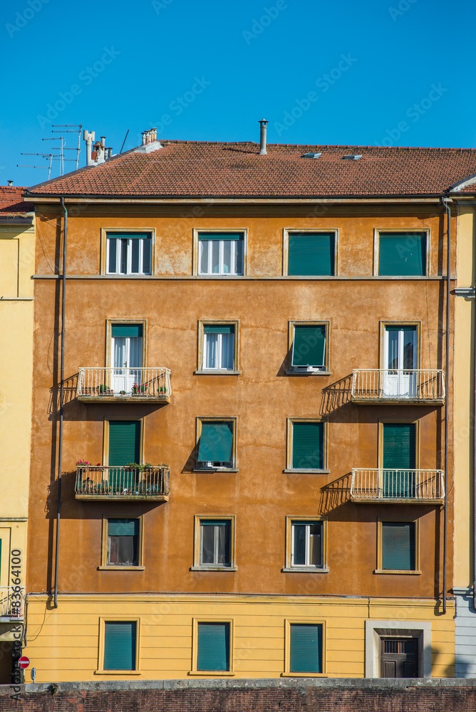Facciata palazzo signorile, casa torre, centro storico, Pisa Facciata palazzo signorile, casa torre, centro storico, Pisa