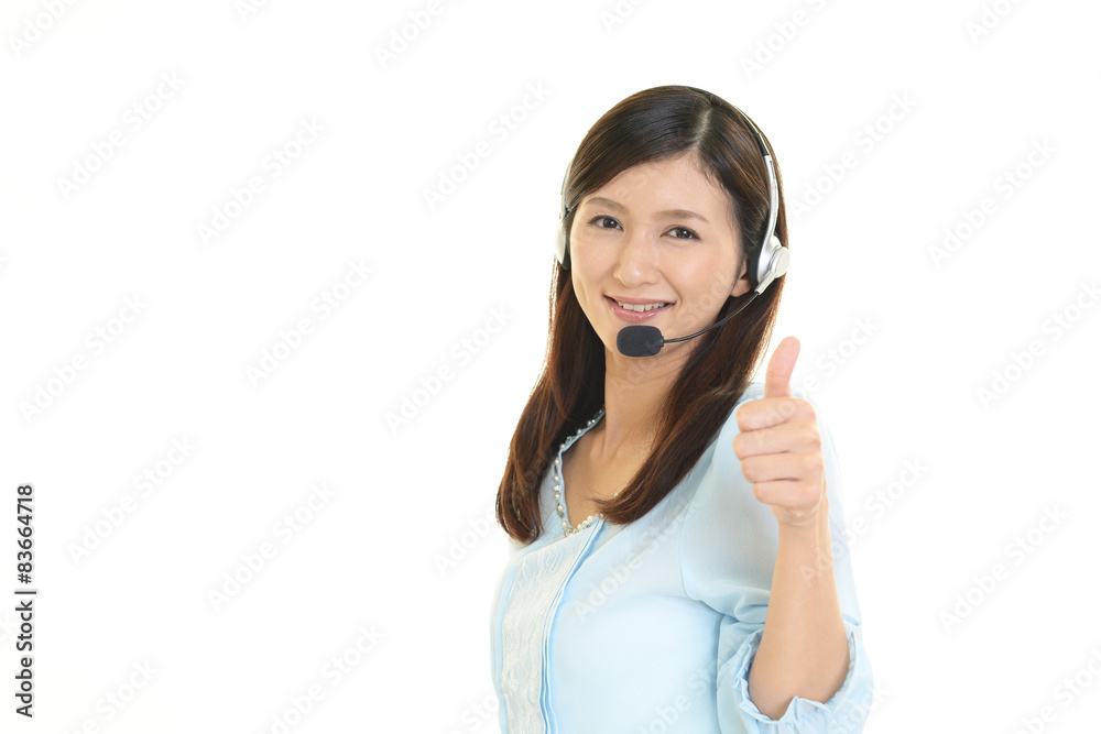 笑顔のオペレーター