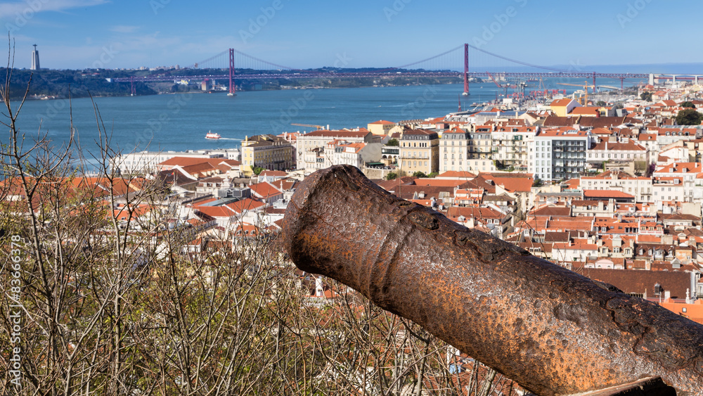 Panorámica de Lisboa visto desde el Castillo
