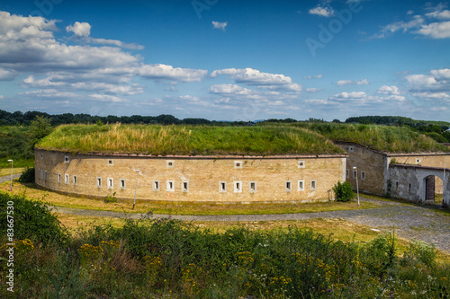 Fortification system of bastion type in Slovakia city Komarno.