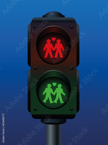 Gay Traffic Pedestrian Light