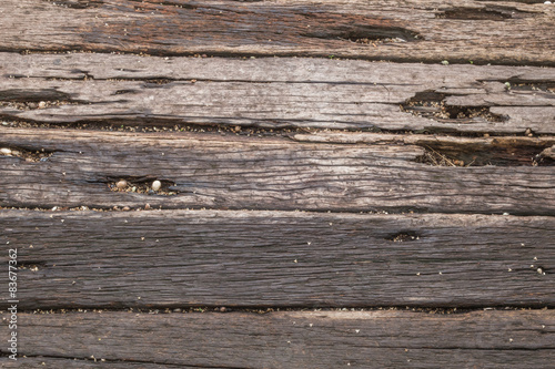 Old wooden planks that have weathered the test of time 