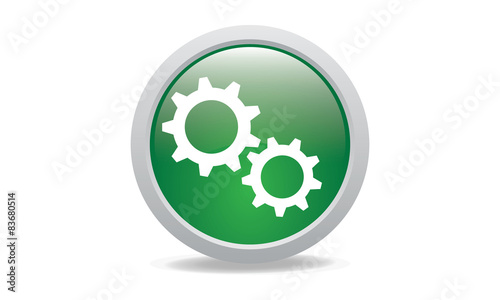web icon gear sign