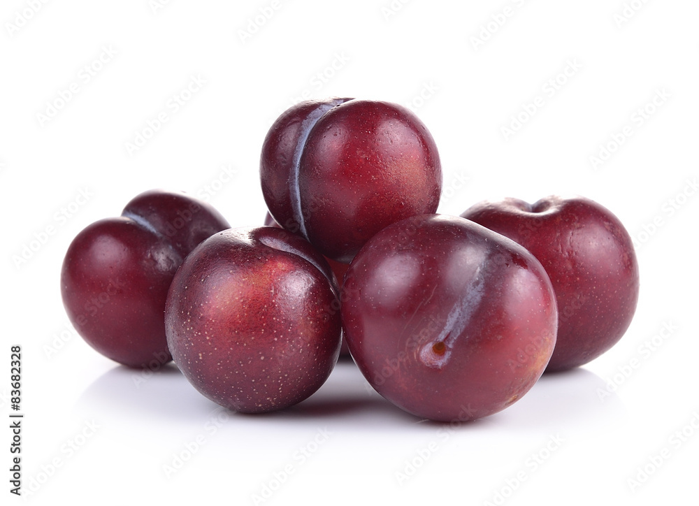 Sweet ripe thailand cherry on white background