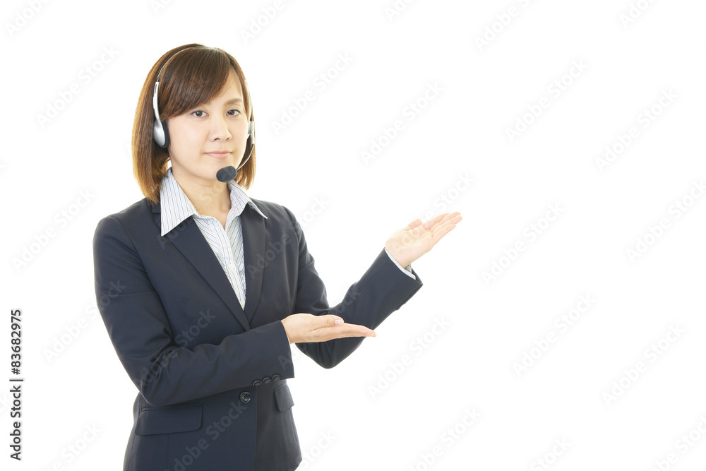 笑顔のオペレーター