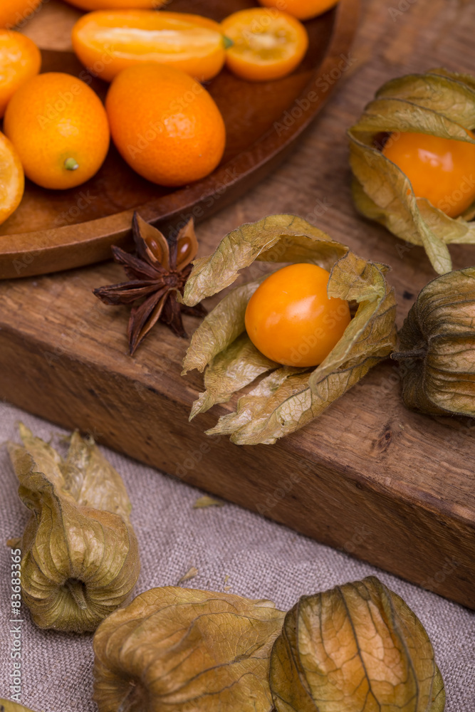 physalis and kumquat