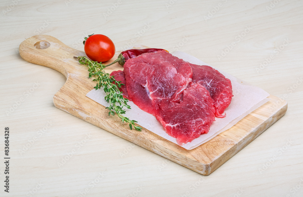 Raw beef