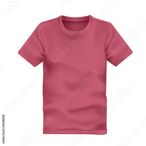 man's t-shirt in pink