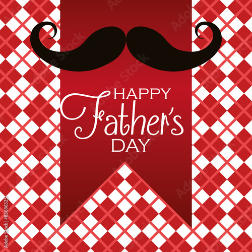 Happy fathers day card design.