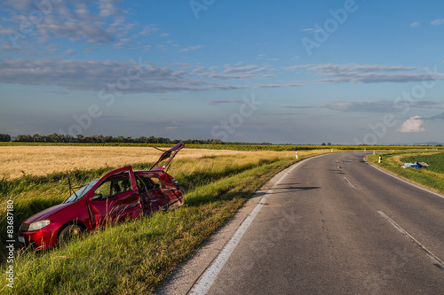 Cars accident .