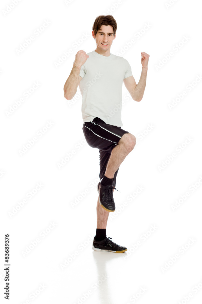 Model isolated cheerful Model isolated cheerful