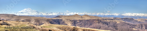 Panorama of the Greater Caucasus Mountain Range