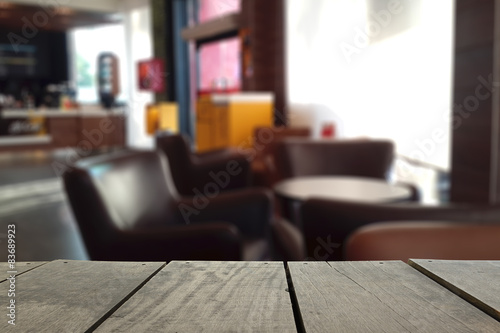 Blurred background   Beautiful interia coffee shop