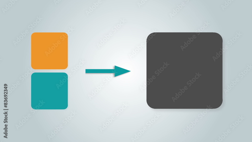 Square text box diagram for presentation.box 2