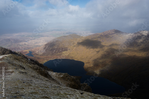 Hiking on Carrantuohill Macgillycuddys Reeks Irland