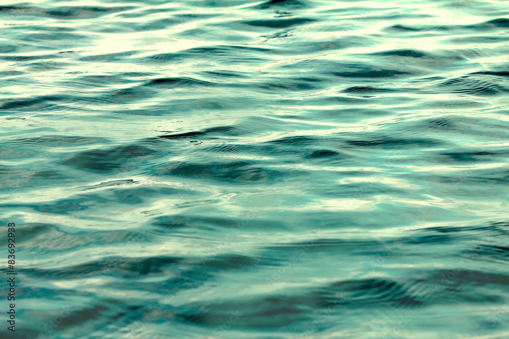 close up the sea and ocean water surface , selective focus close up the sea and ocean water surface , selective focus