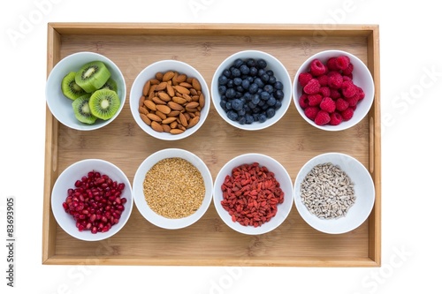 Fototapeta Naklejka Na Ścianę i Meble -  Healthy food on a tray