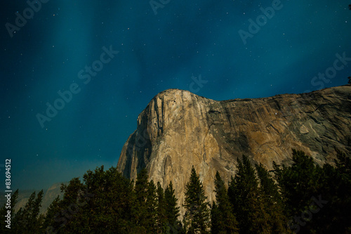 El Capitan rock in Yosemite park
