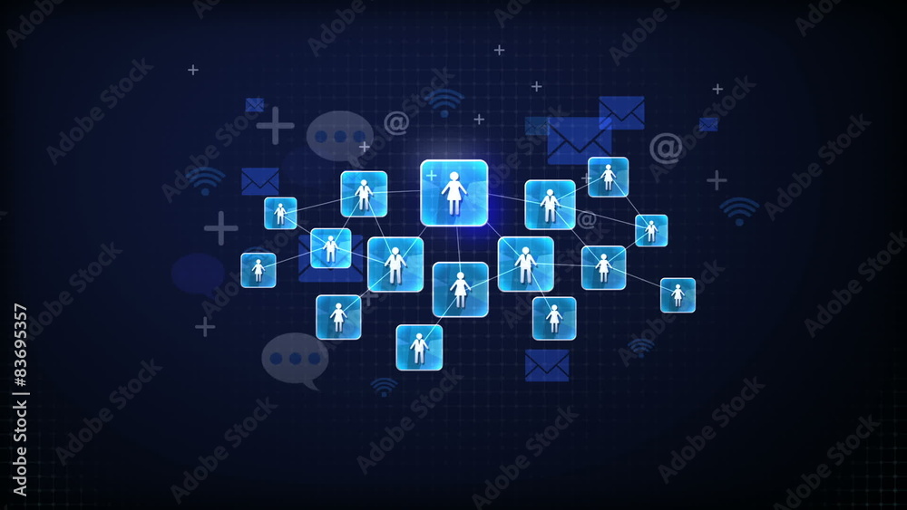 Showing connect people, using communication technology Showing connect people, using communication technology