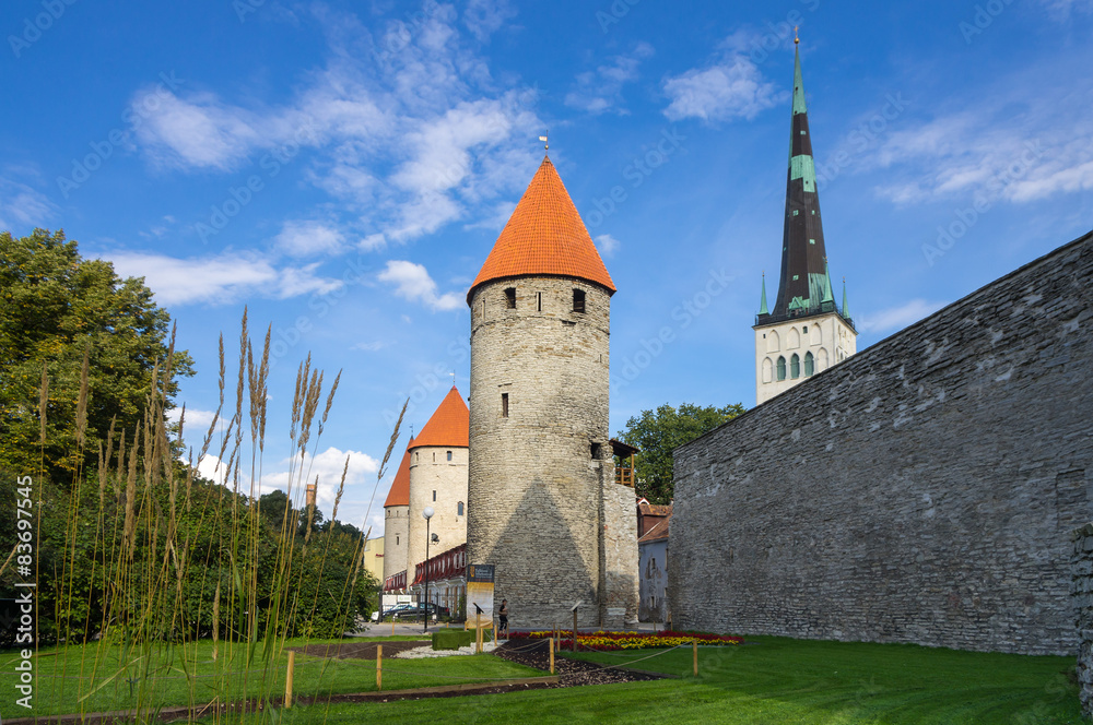 Towers of old Tallinn