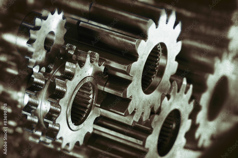 cogwheels and gears, titanium and steel parts cogwheels and gears, titanium and steel parts