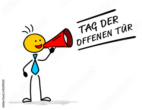 Strichmännchen Tag der offenen Tür