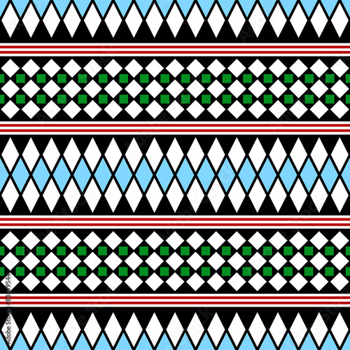 Tribal Seamless Pattern. Ethnic Vector Background