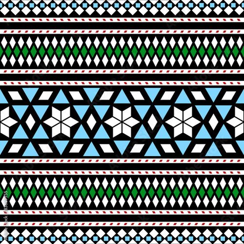 Tribal Seamless Pattern. Ethnic Vector Background photo