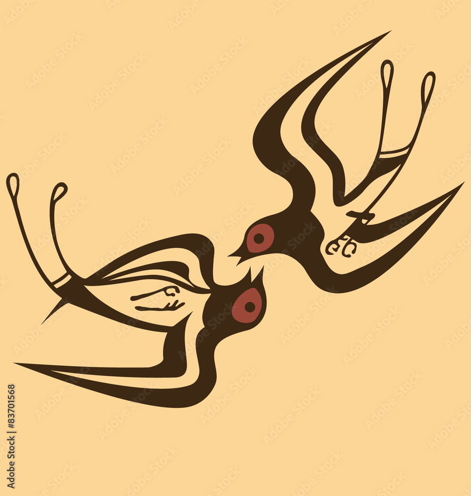 Santorini island, Ancient History, Spring swallows, Greece