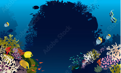 Bannerfish in corals