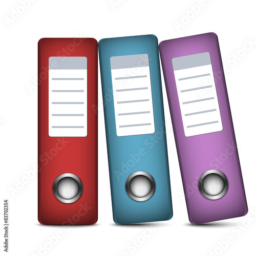 Ring binders icon on white background